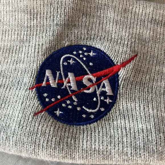 Gray NASA Beanie - Picture 2 of 4